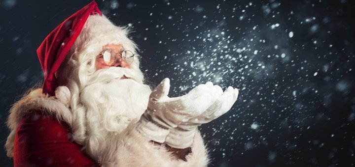 Video congratulations from Santa Claus action