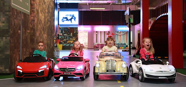 Входной билет в новый детский парк автогородок «Turbo Pixel City» в Киеве