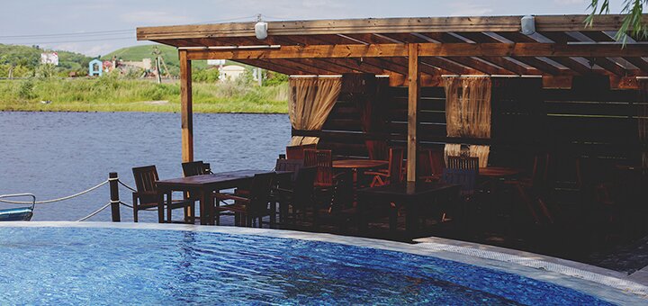 "Biruza Beach Club" - Beach resort in Kiev. Swim in the pool for a special offer.