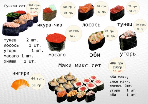 Меню ресторана Red Fish в Днепре 14
