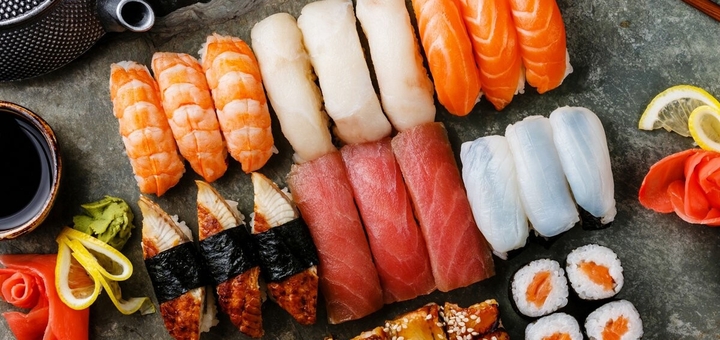 Служба доставки суходолу Sushi Experts. Замовляйте по акції 7