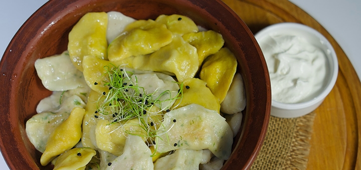 Mamina Khustka, a Ukrainian cuisine café. Visit with a special offer of 2.