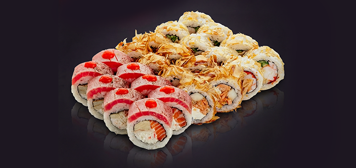 Amo Sushi delivery. Order with a special offer of 2.