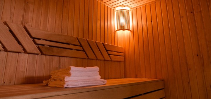 Сауна в отельно-ресторанном комплексе «Остров River Club» в Новоселовке Днепропетровской области. Бронируйте по скидке.