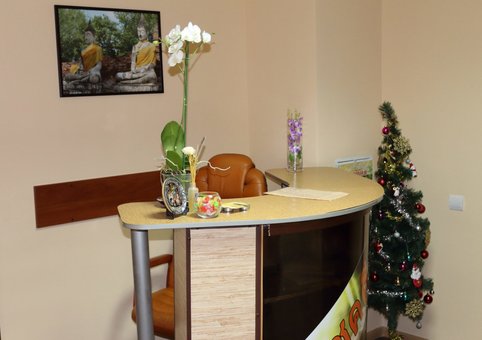 The interior of the Thai massage salon ChokDI