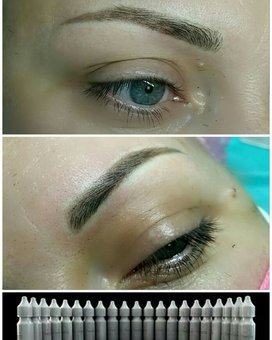 Permanent makeup for eyelids and eyelashes at the Chery studio in Odessa. Sign up for the procedure for the promotion.