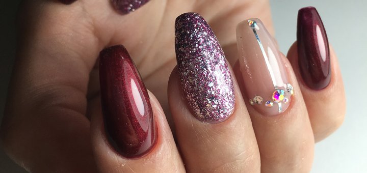 Extension of nails with gel in the Beauty Pro salon in Kharkov. Order by promotion