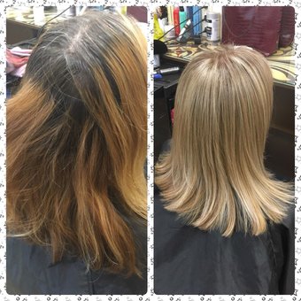 Мелірування волосся в салоні краси «Lady Victoria» у Дніпрі. Записуйтесь до перукаря зі знижкою.