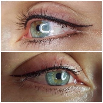 Permanent make-up of arrows and lashes in the beauty studio "Polaris" in Nikolaev. Sign up for a discount.