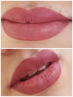 Lip tattoo in the Polaris beauty salon in Nikolaev. Sign up for the promotion.