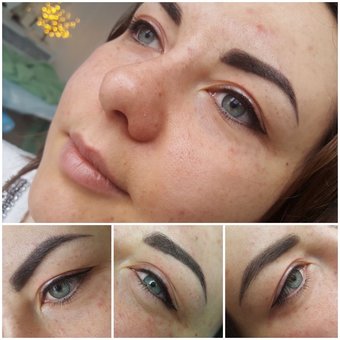 Powdery eyebrows tattooing in the beauty studio "Polaris" in Nikolaev. Sign up for a discount.